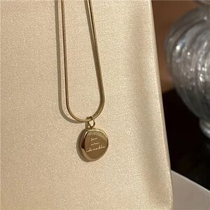 "You are adorable" Golden Pendant Quote Necklace